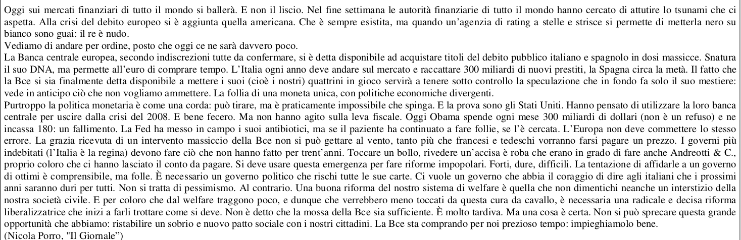 brano 1   comprensione del testo