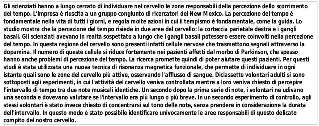brano 8   comprensione del testo